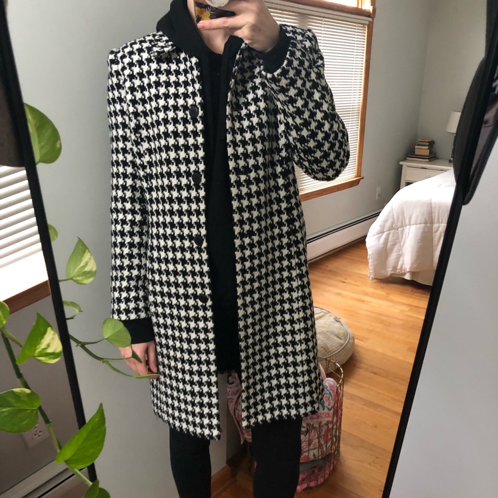 Style&co houndstooth coat